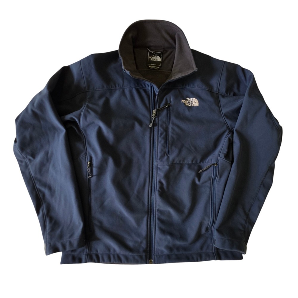 The North Face Mens Apex Bionic Softshell Jacket Navy Blue Windproof M